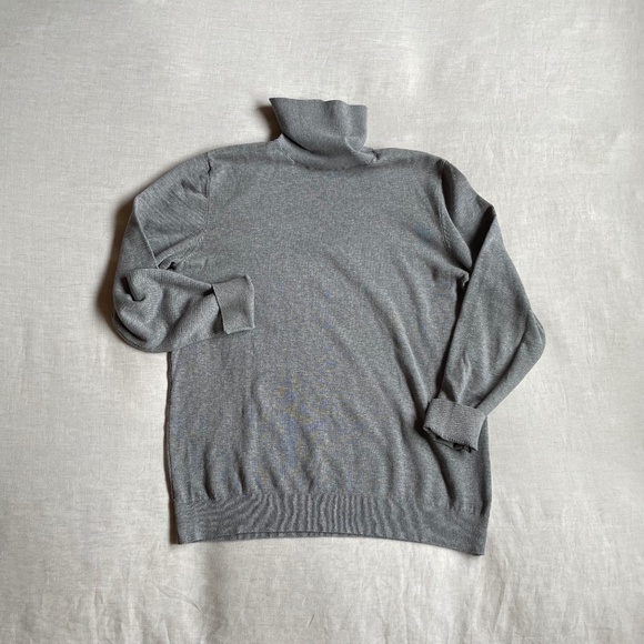 Cotton Turtleneck Sweater | Layering, Minimal, Menswear - Picture 1 of 5